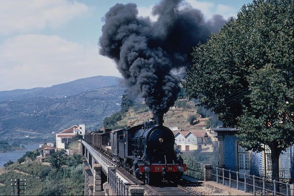 788024 No. 717 With Freight Near Caldas De Moledo, Portugal A4 Photo Print