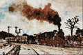 788027 Meter Gauge Class YL 2 6 2 Leaving Jaipur, India A4 Limited Edition Watercolour Print