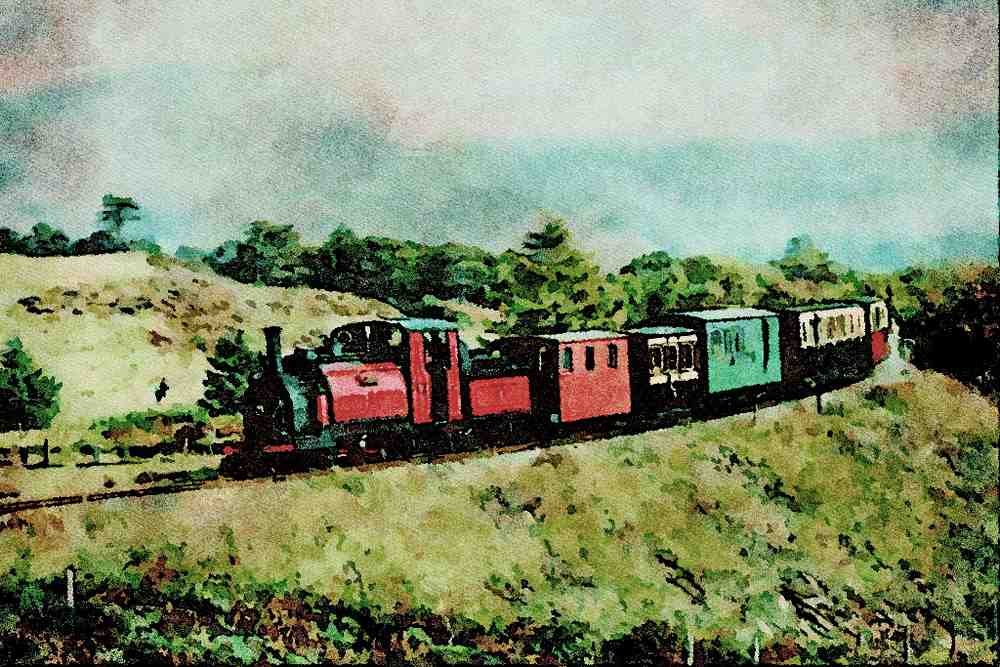 788048 Festiniog Railway A4 Limited Edition Watercolour Print