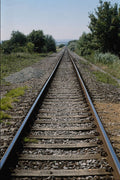 788050 Diffused Railway Line A4 Photo Print
