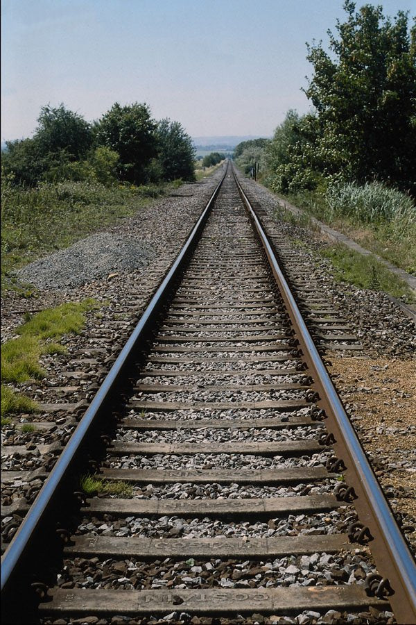 788050 Diffused Railway Line A4 Photo Print