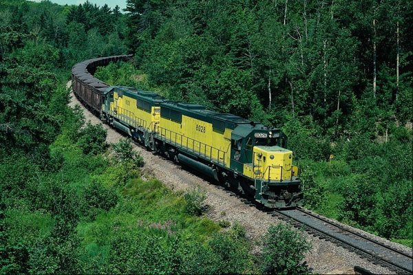 788062 Chicago And Northwestern EMD No. 8028 With Ore Train, 1990 A4 Photo Print