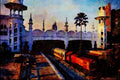 788072 Railway Station, Kuala Lumpur, Malaysia A4 Limited Edition Watercolour Print