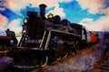 788075 Antique Train A4 Limited Edition Watercolour Print
