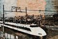 788090 The Shinkansen Or Bullet Train, Kyoto, Japan A4 Limited Edition Watercolour Print