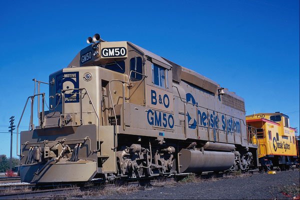 788092 Chessie System B & O EMD GP 40 In EMD 50th Anniversary Paint A4 Photo Print