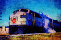 788094 Canadian Pacific FP 7a No. 1418, In Original Paint Scheme A4 Limited Edition Watercolour Print