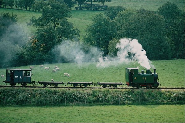 788099 Belgium Built, Berdgar & Wormhill, Light Railway Hauling Freight A4 Photo Print