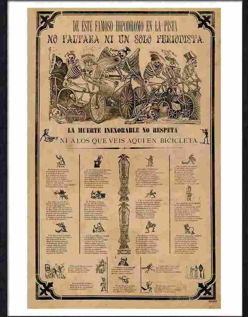 79 calaveras mexican day of the dead Advert A4 Photo Print