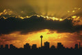 790000 Sunset, Calgary, Alberta, Canada A4 Photo Print