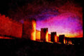 790007 Turrets And Walls Of Avila A4 Limited Edition Watercolour Print