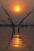 790009 Kariba Sunset, Africa A4 Photo Print