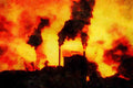 790014 Smokestack Emissions A4 Limited Edition Watercolour Print