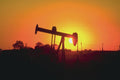 790015 Oil Well Pump At Sunset, Illinois, U.S.A. A4 Photo Print