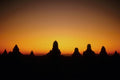 790022 Sunset At Valley Of A Thousand Temples, Pagan A4 Photo Print