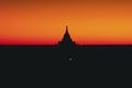 790023 Sunset At Ananda Temple, Pagan A4 Photo Print