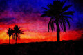 790045 Semi tropical Landscape, Arizona, U.S.A. A4 Limited Edition Watercolour Print