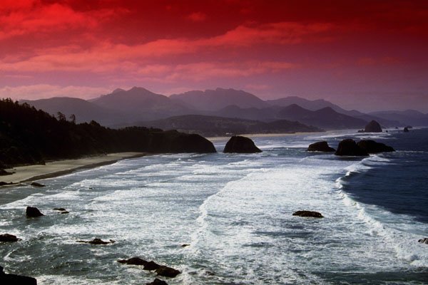 790061 Cannon Beach, Oregon, U.S.A. A4 Photo Print