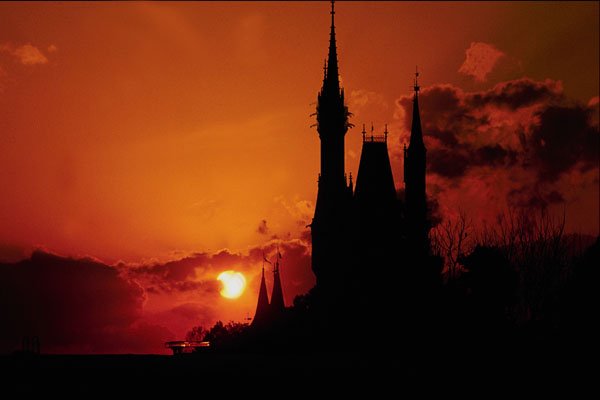 790067 Walt Disney World At Sunset, Orlando, Florida, U.S.A. A4 Photo Print