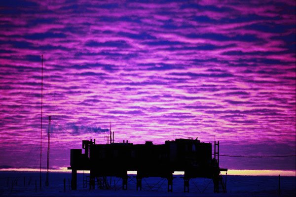 790068 Sunset Over Base A4 Photo Print