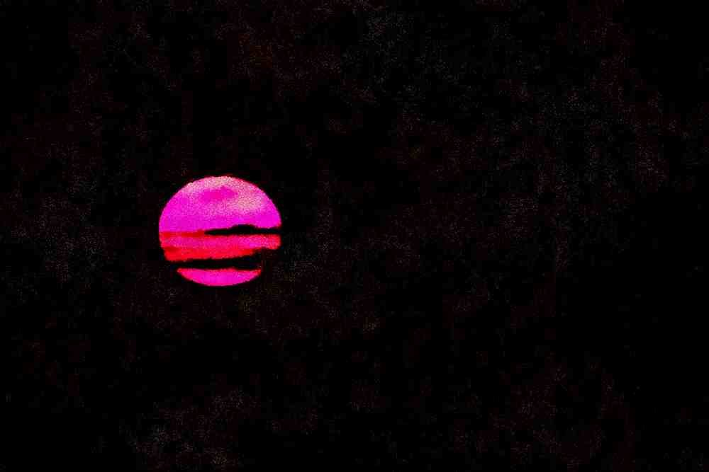 790070 Sun Setting Over The Gulf In The Florida Keys, U.S.A. A4 Limited Edition Watercolour Print