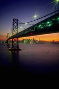 791002 Bay Bridge, California, U.S.A. A4 Photo Print