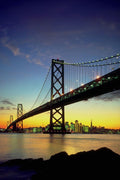791004 Bay Bridge, California, U.S.A. A4 Photo Print