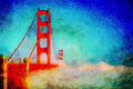 791007 Golden Gate Bridge, San Francisco, California, U.S.A. A4 Limited Edition Watercolour Print