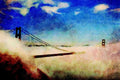 791009 Golden Gate Bridge, San Francisco, California, U.S.A. A4 Limited Edition Watercolour Print