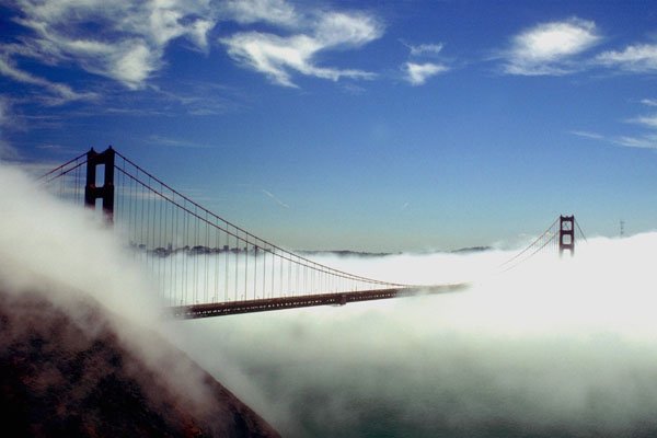 791009 Golden Gate Bridge, San Francisco, California, U.S.A. A4 Photo Print