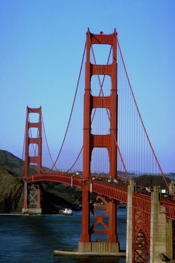 791011 Golden Gate Bridge, San Francisco, California, U.S.A. A4 Photo Print
