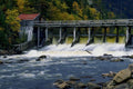791012 River Dam And Walkway A4 Photo Print