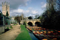 791018 Punts On The River Cherwell At Magdalen Bridge A4 Photo Print