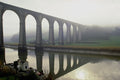 791027 The Railway Viaduct Crossing The River Tamer At Calstock, England A4 Photo Print