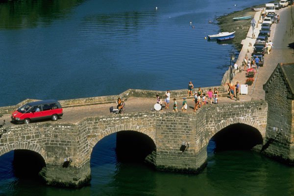 791029 Bridge, Auray, Brittany, France A4 Photo Print