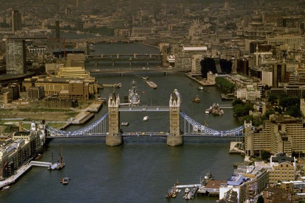 791034 Tower Bridge, Aerial View, London, England A4 Photo Print