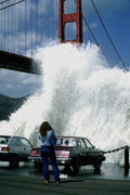 791044 Golden Gate Bridge And Waves At Fort Point, San Francisco, California, U.S.A. A4 Photo Print