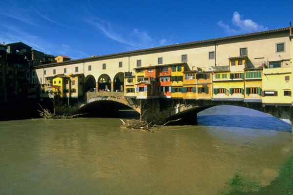 791048 Arno River, Flooded, Florence, Italy A4 Photo Print