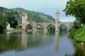 791051 Valentre Bridge Over The Lot River, Cahors, France A4 Photo Print