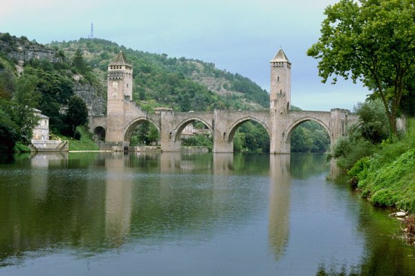 791051 Valentre Bridge Over The Lot River, Cahors, France A4 Photo Print