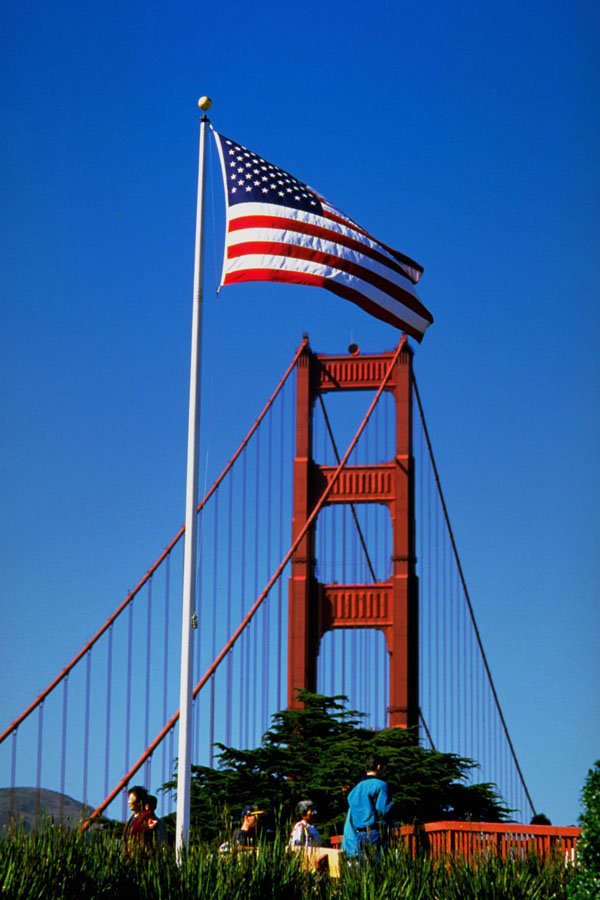 791057 Golden Gate Bridge, San Francisco, California, U.S.A. A4 Photo Print