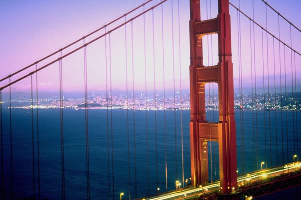 791059 Golden Gate Bridge, San Francisco, California, U.S.A. A4 Photo Print