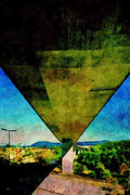 791062 Huge Motorway Viaduct Near Bern, Switzerland A4 Limited Edition Watercolour Print