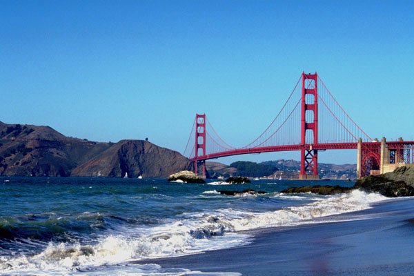 791065 Golden Gate Bridge, San Francisco, California, U.S.A. A4 Photo Print