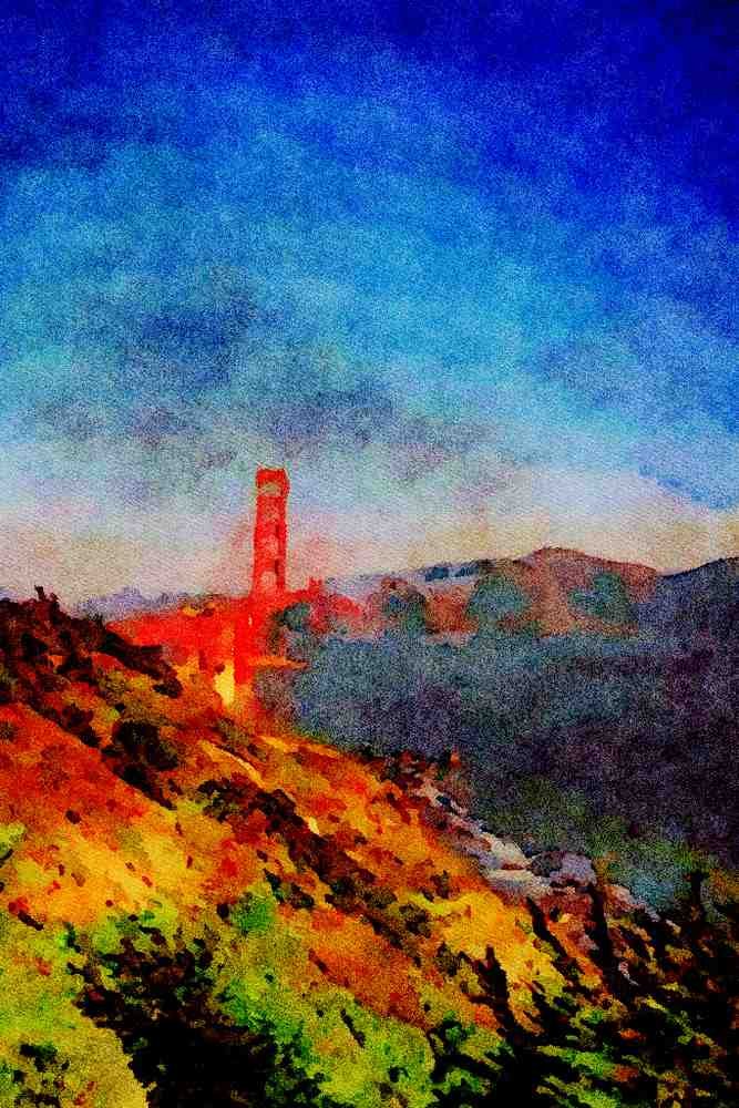 791066 An American Landmark A4 Limited Edition Watercolour Print