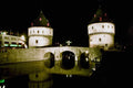 791074 Kortrijk Bridge At Night, Belgium A4 Photo Print