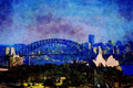 791081 Sydney Harbor Bridge, Sydney, Australia A4 Limited Edition Watercolour Print