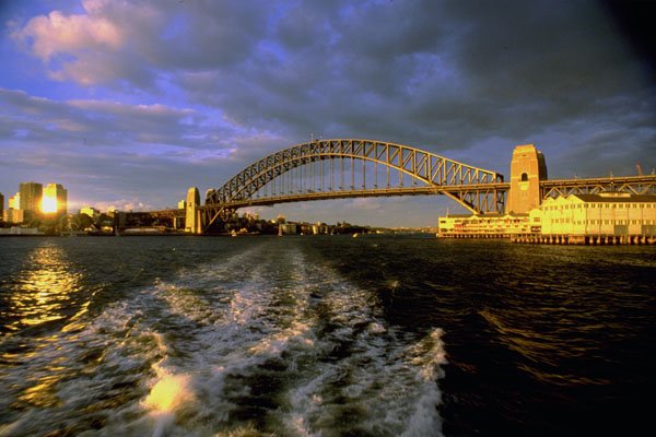 791083 Sydney Harbor Bridge From Darling Harbor, Australia A4 Photo Print