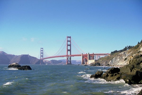 791085 Golden Gate Bridge, San Francisco, California, U.S.A. A4 Photo Print