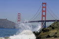 791092 Golden Gate Bridge From Baker Beach, San Francisco, California, U.S.A. A4 Photo Print